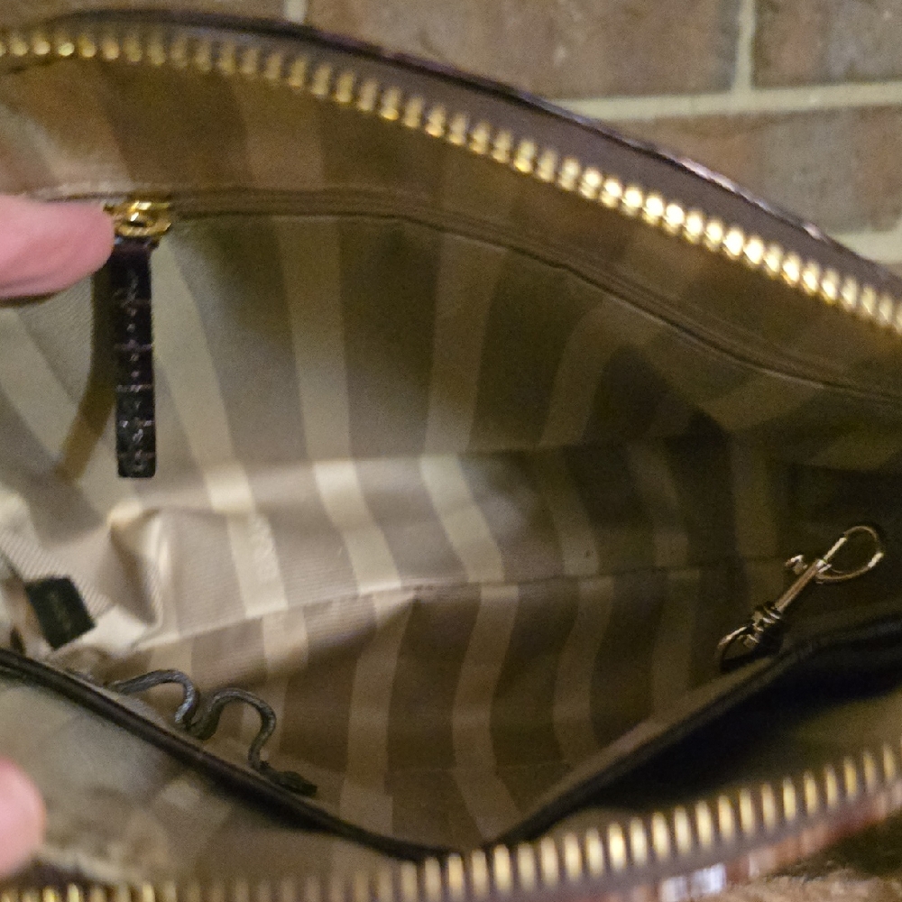 Brahmin Mini Duxbury Crossbody Bag Black Brown‎ - Picture 2 of 8